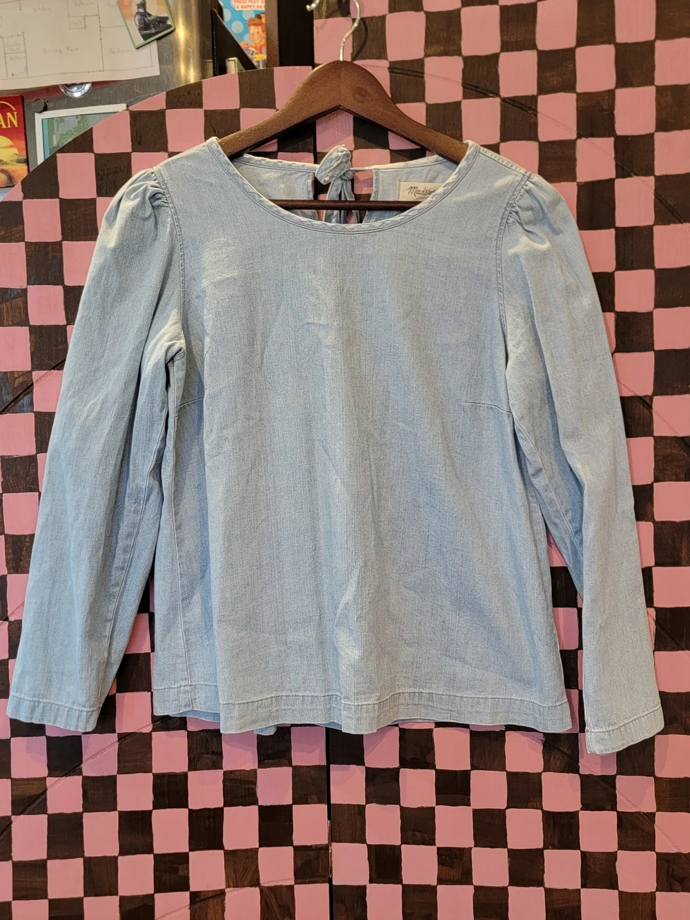 Madewell Denim Puff-Sleeve Shirt